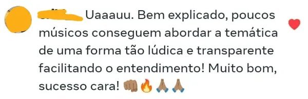 Depoimento de aluno