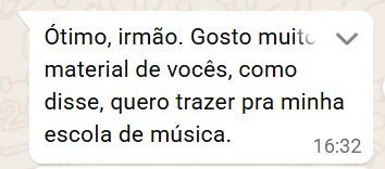 Depoimento de aluno