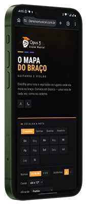 Mockup do aplicativo O Mapa do Baixo